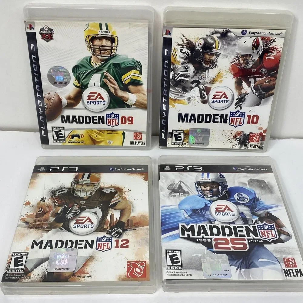 Madden NFL PS3 Games Lot NFL 9 NFL 10 NFL 12 NFL 25 Football PlayStation3